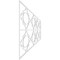 Ekena Millwork Set of Four Panels for 94 1/2"W x 32 1/4"H Gypsum Fretwork Wainscot Wall Paneling WPKP16X01X47GYP - alternate 4